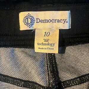 Democracy Black and Gray Women's Pants
